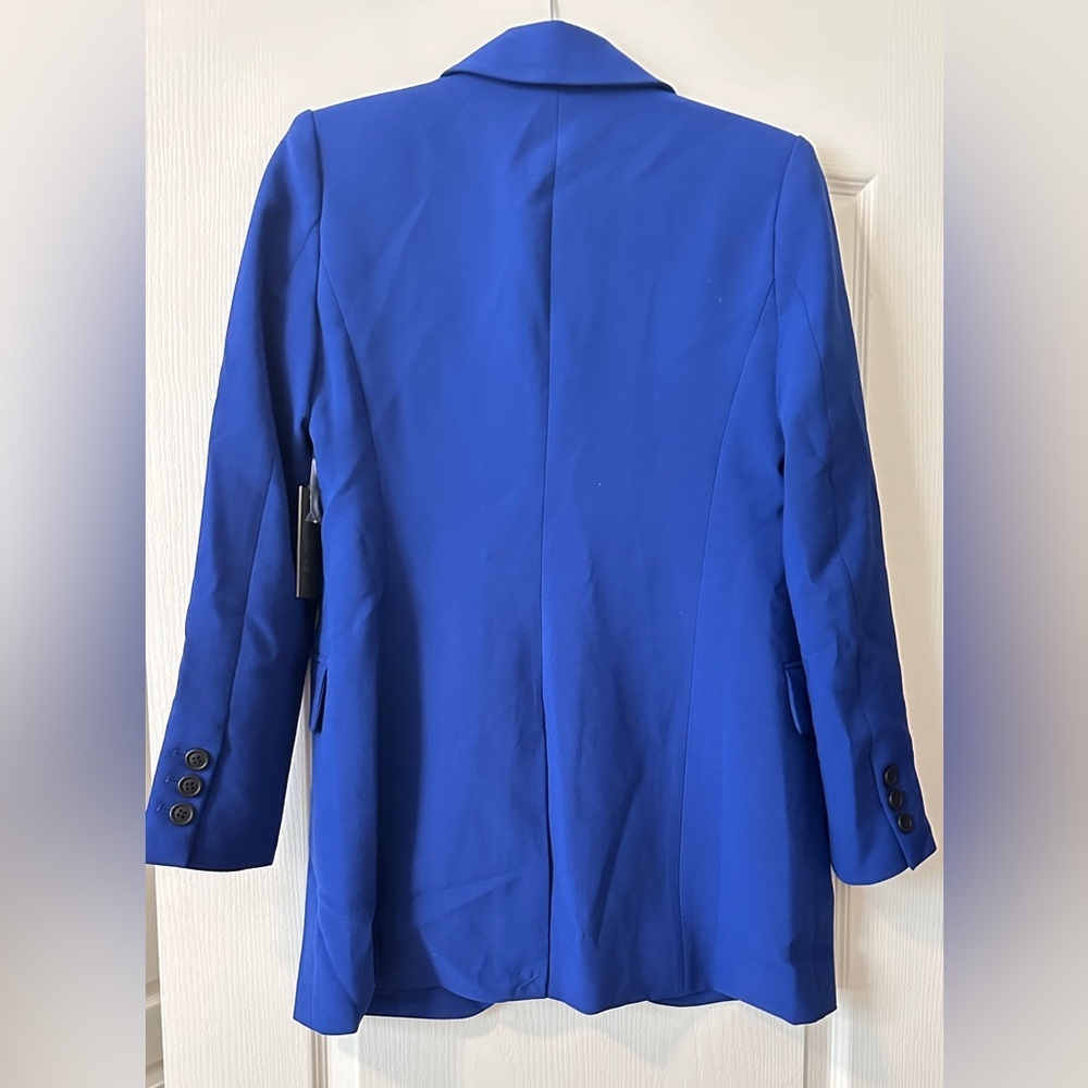 Vince Camuto Long Sleeve Blazer Size 2 Blue - Picture 3 of 6